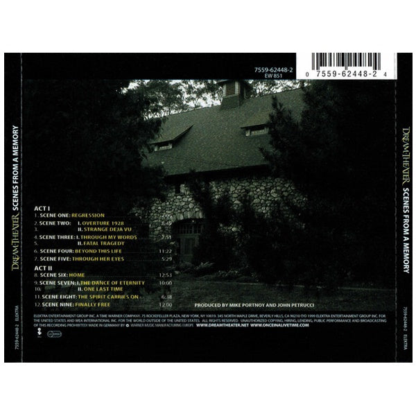 Dream Theater - Metropolis Pt 2 - Scenes From A Memory - CD
