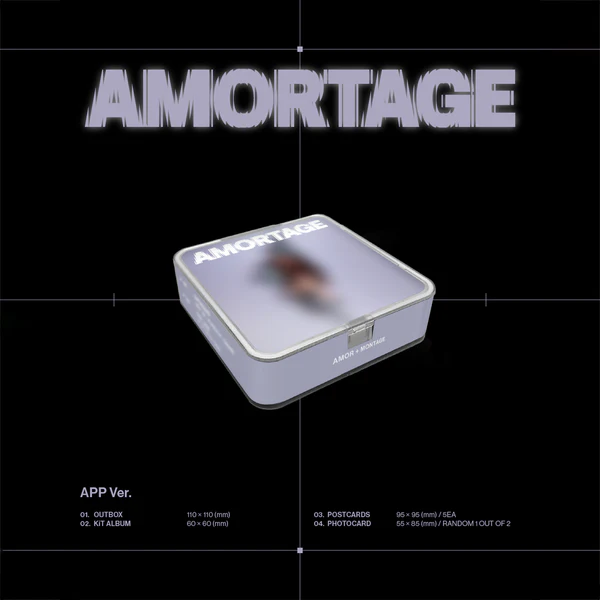 JISOO - 1st Mini Album [AMORTAGE] - (APP Ver.)