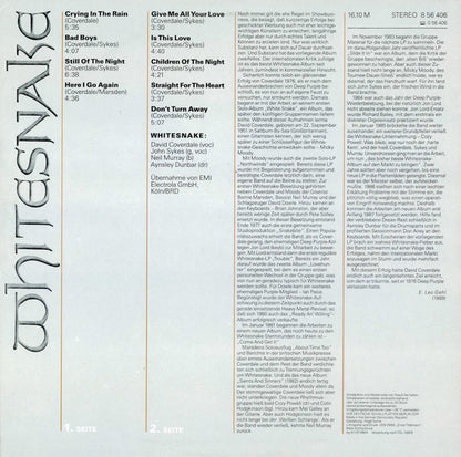 Whitesnake - Amiga Edition - LP(Used Vinyl)