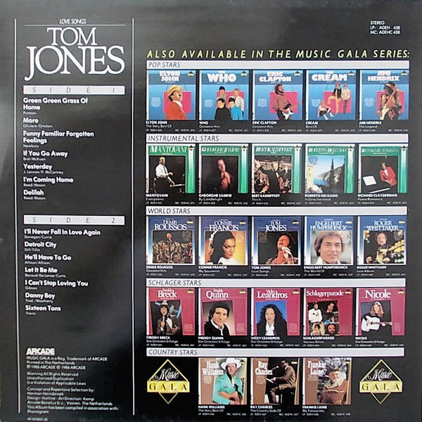 Tom Jones - Love Songs - LP (Used Vinyl)