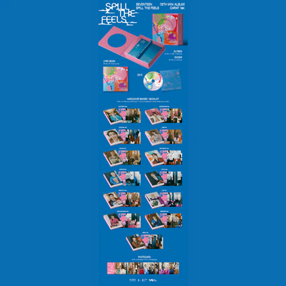 Seventeen - 12th Mini Album Spill The Feels - (Carat Ver.) (Random Ver.)