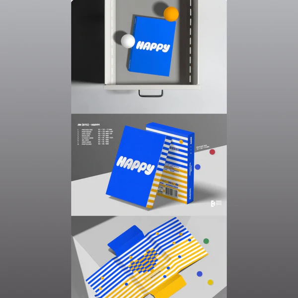 Jin - 1st Solo Album Happy - (Weverse Albums Ver.)