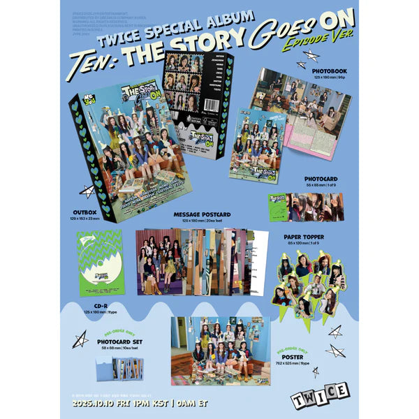 TWICE - Special Album [TEN: The Story Goes On] (EPISODE  Ver.) - CD