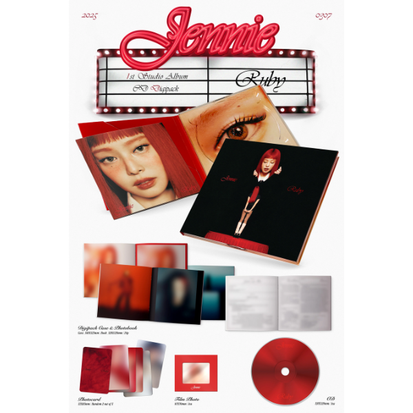 JENNIE - 1st Studio Album [Ruby] - (CD Digipack)