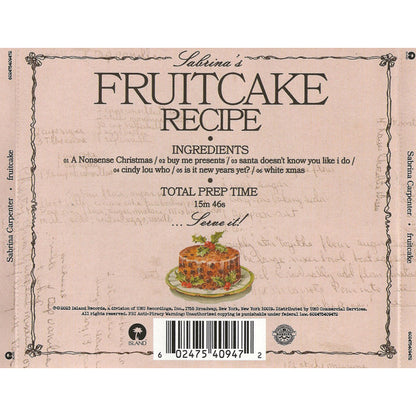 Sabrina Carpenter - Fruitcake - CD