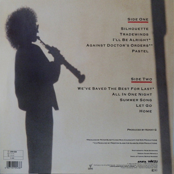 Kenny G. - Silhouette - LP (Used Vinyl)