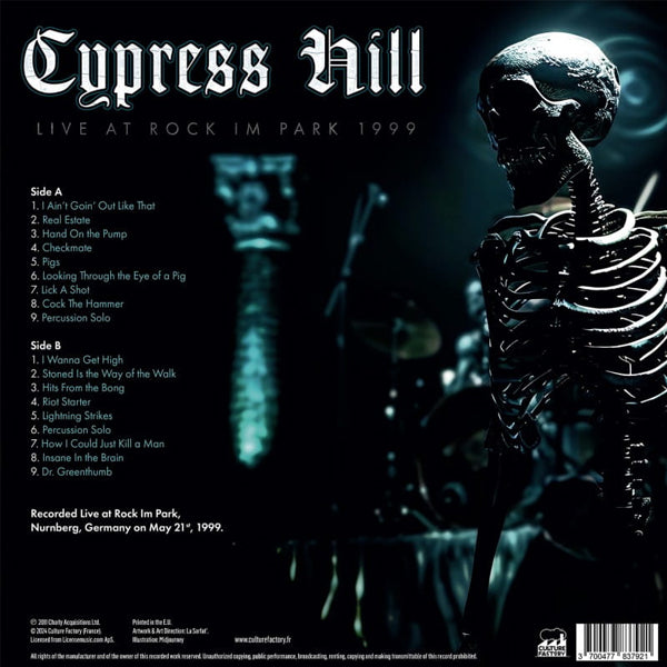 Cypress Hill - Live At Rock Im Park 1999 (RSD Collectors Edition Blue & White Smoke Theme Vinyl) - LP