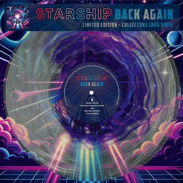 Starship - Back Again! (Limited Edition & Numbered, Clear & Purple Vinyl) - LP