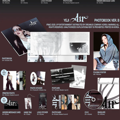YEJI (ITZY) - 1st Mini Album [Air] - (Photobook Ver.)