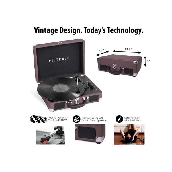 Victrola Journey+ Signature Turntable Record Player Bluetooth
