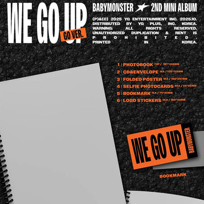 BABYMONSTER - 2nd MINI ALBUM [WE GO UP] (GO Ver.)