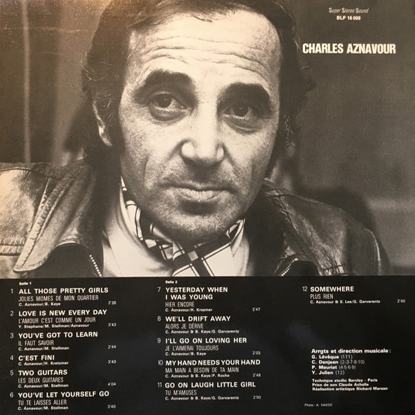 Charles Aznavour - Aznavour Sings Aznavour - LP (Used Vinyl)