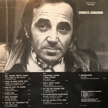 Charles Aznavour - Aznavour Sings Aznavour - LP (Used Vinyl)