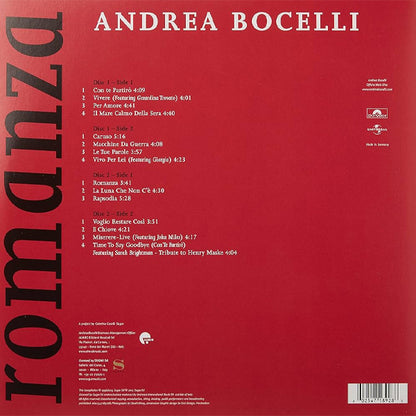 Andrea Bocelli - Romanza - 2LP