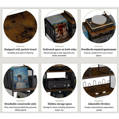 Echo Audio - Vinyl Record & Player Holder (Records & Player Display Stand)