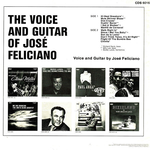 José Feliciano - The Voice And Guitar Of José Feliciano -  LP (Used Vinyl)