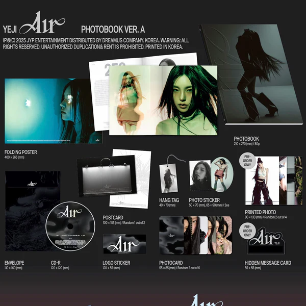 YEJI (ITZY) - 1st Mini Album [Air] - (Photobook Ver.)