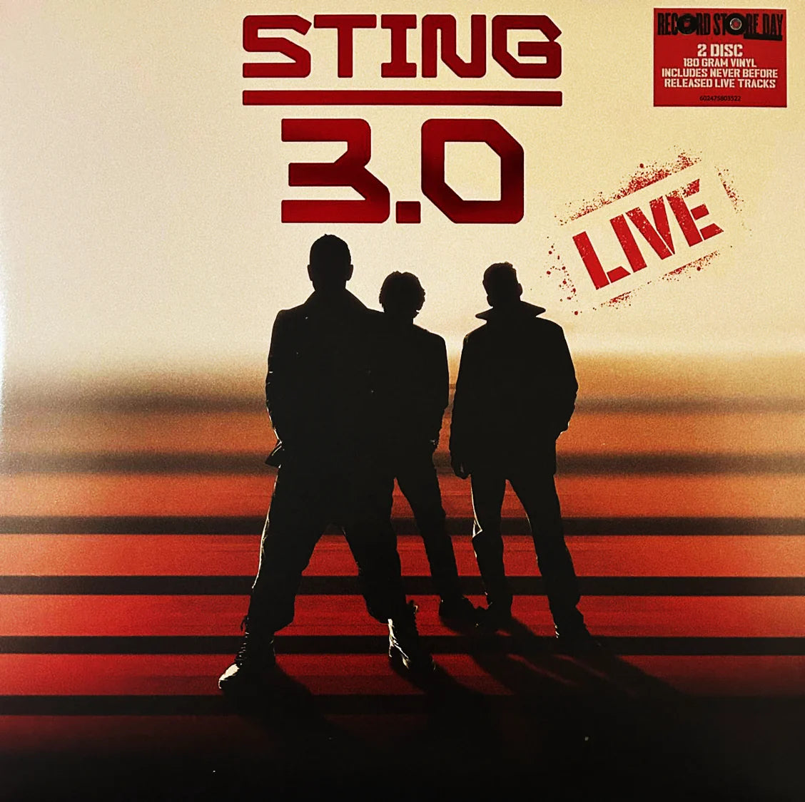 Sting - 3.0 Live (RSD 2025 Deluxe Edition - Limited to 3000 Copies) - 2LP