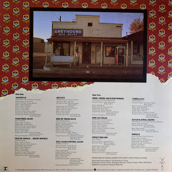 Emmylou Harris - Elite Hotel  -  LP (Used Vinyl)