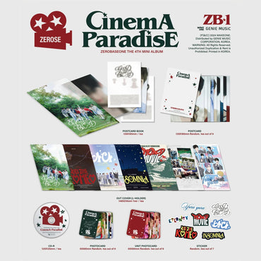 Zerobaseone - 4Th Mini Album [Cinema Paradise] (Zerose Ver.) - Random - CD