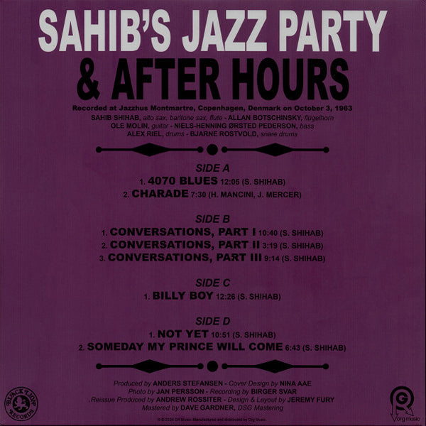 Sahib Shihab - Sahib'S Jazz Party & After Hours (RSD Exclusive) - 2LP