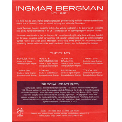 Ingmar Bergman - Volume 1 (Limited Edition 5 Disc) - Blu-Ray. Shop now online in uae