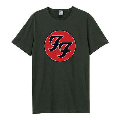 Tshirt - Foo Fighters - Double F Logo Amplified Vintage Charcoal