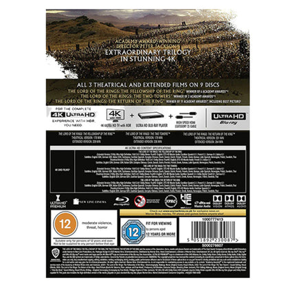The Lord of the Rings: The Motion Picture Trilogy 4K Blu-ray