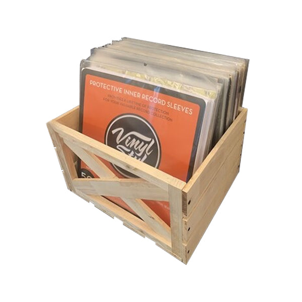 Vinyl Styl VS-RS-06l Express LP Crate 12 Inch LP Record Storage 40+ Capacity Wood