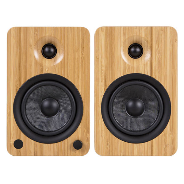 Kanto YU6BAMBOO Bluetooth Powered Speakers - 200 Watts - Phono Preamp (Bamboo)