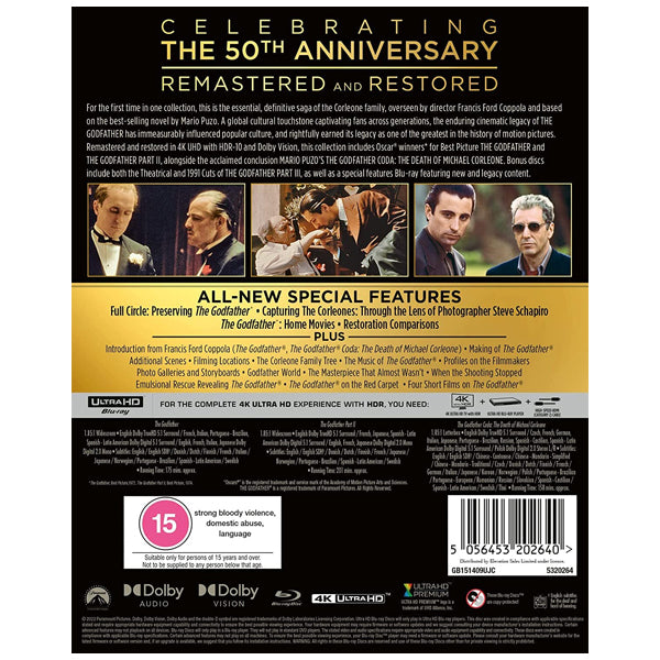 The Godfather Trilogy - 4K Bluray