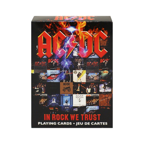Ac/Dc- In Rock We Trust Playing Cards. Now available online in UAE