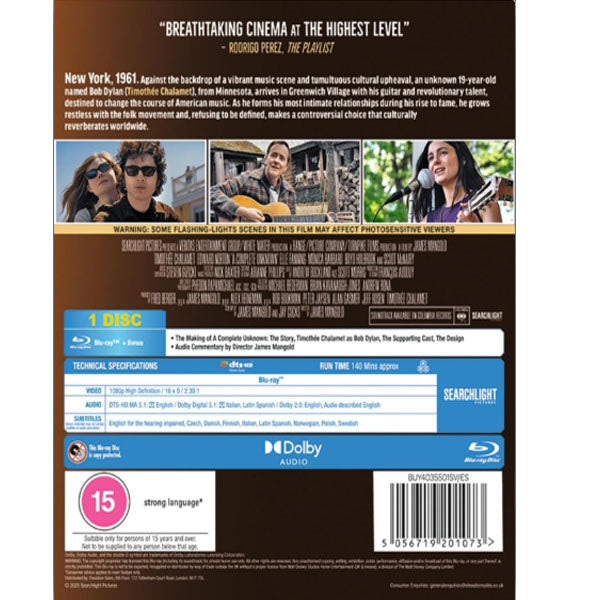 A Complete Unknown Blu-Ray