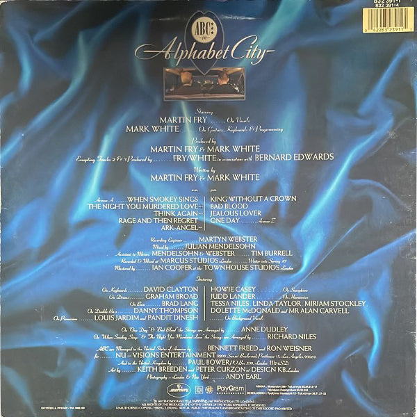 ABC - Alphabet City (cover is damaged by water) - LP (Used Vinyl)