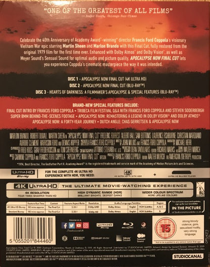 Apocalypse Now:  Final Cut - Blu-Ray 4K