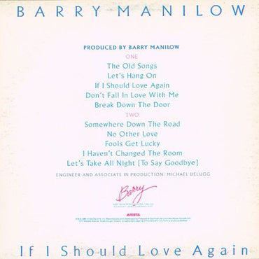 Barry Manilow - If I Should Love Again - LP (Used Vinyl)