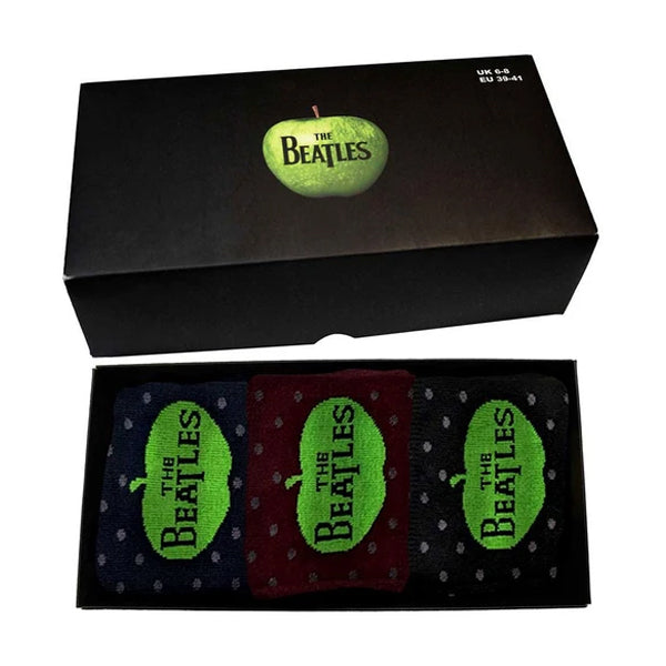Beatles - Socks Apple & Spots - 3-Pack Socks(EU 40 - 45). Now available online in UAE
