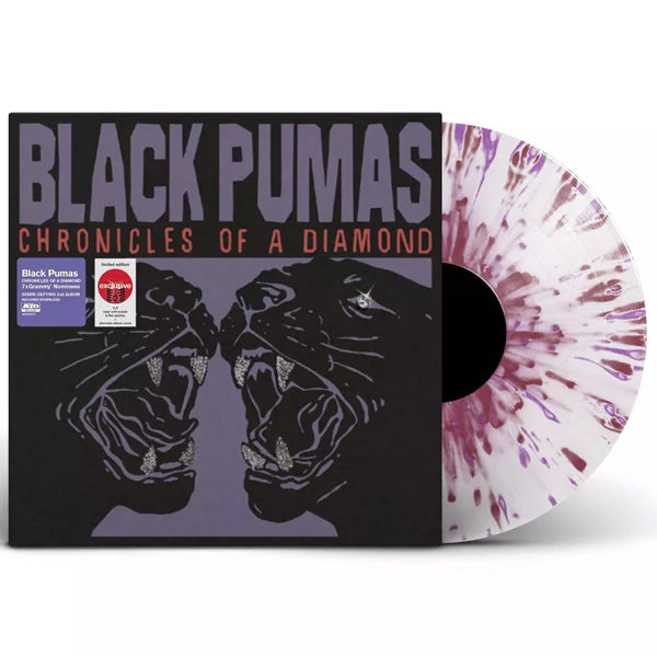 Black Pumas - Chronicles of a Diamond (Limited Edition White with Purple Splatter Vinyl) - LP