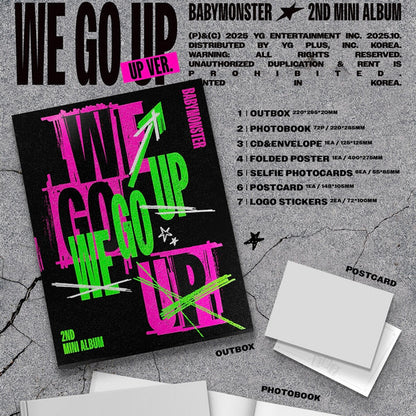 BABYMONSTER - 2nd MINI ALBUM [WE GO UP] (UP Ver.)