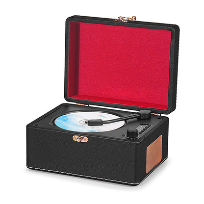 Echo Audio Bluetooth CD Player with built-in speaker (Retro CD Player) - Black