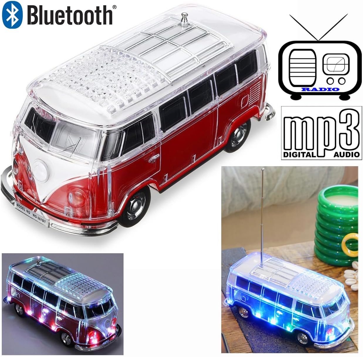 Buy CamperSpeaker-Blue. Music store in dubai