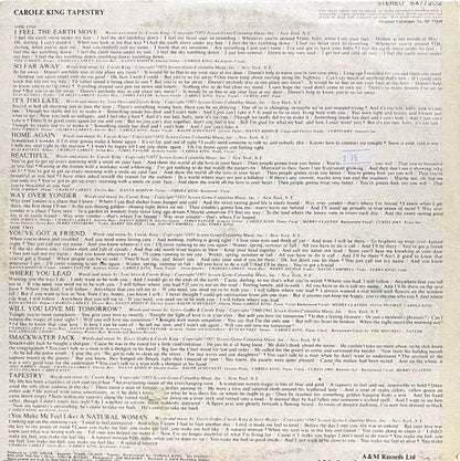 Carole King - Tapestry - LP (Used Vinyl) (Writing on cover)