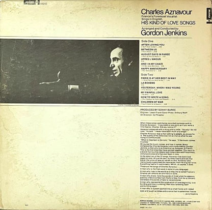 Charles Aznavour - His Kind Of Love Songs - LP (Used Vinyl)