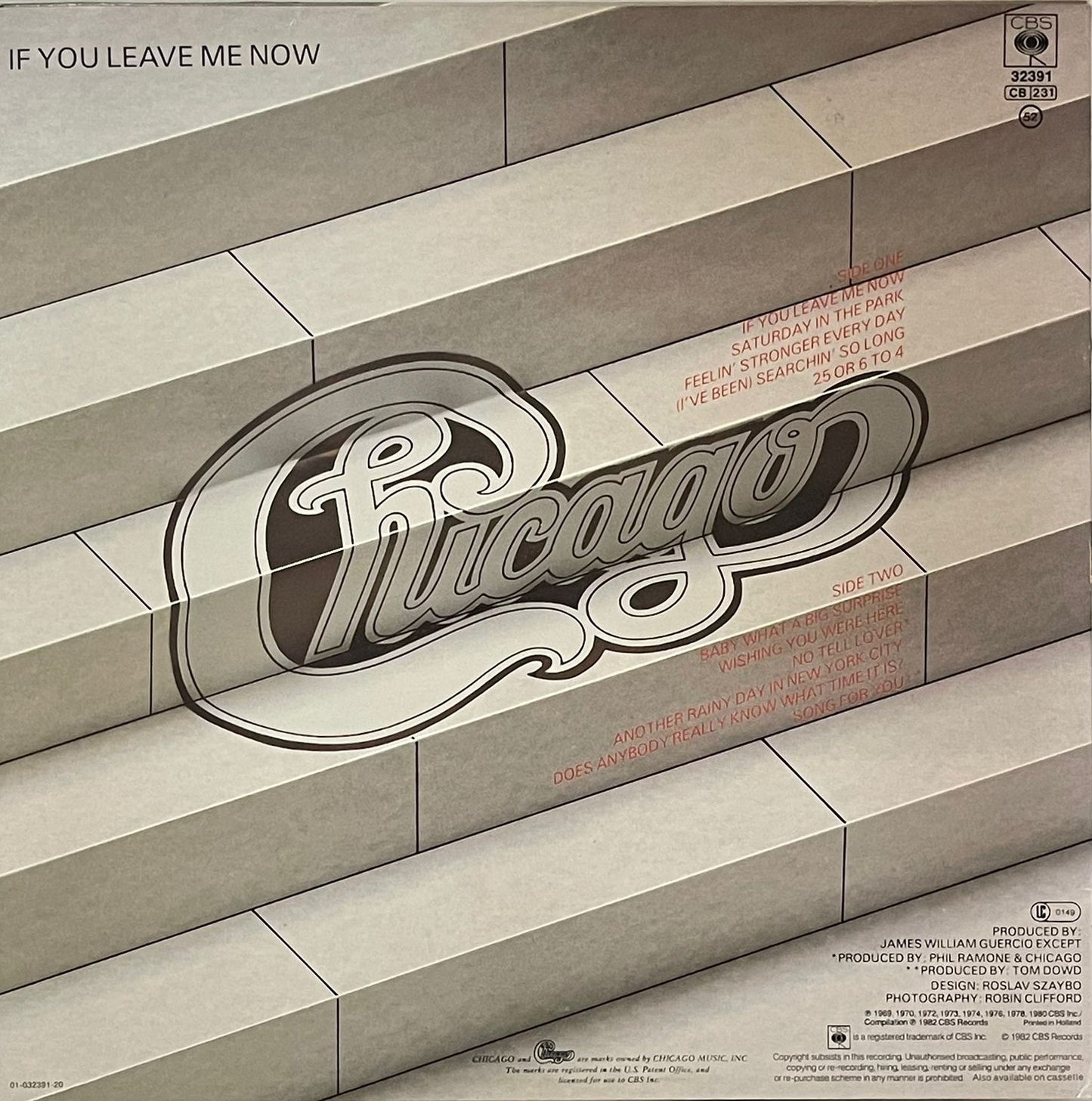 Chicago - If You Leave Me Now - LP (Used Vinyl)