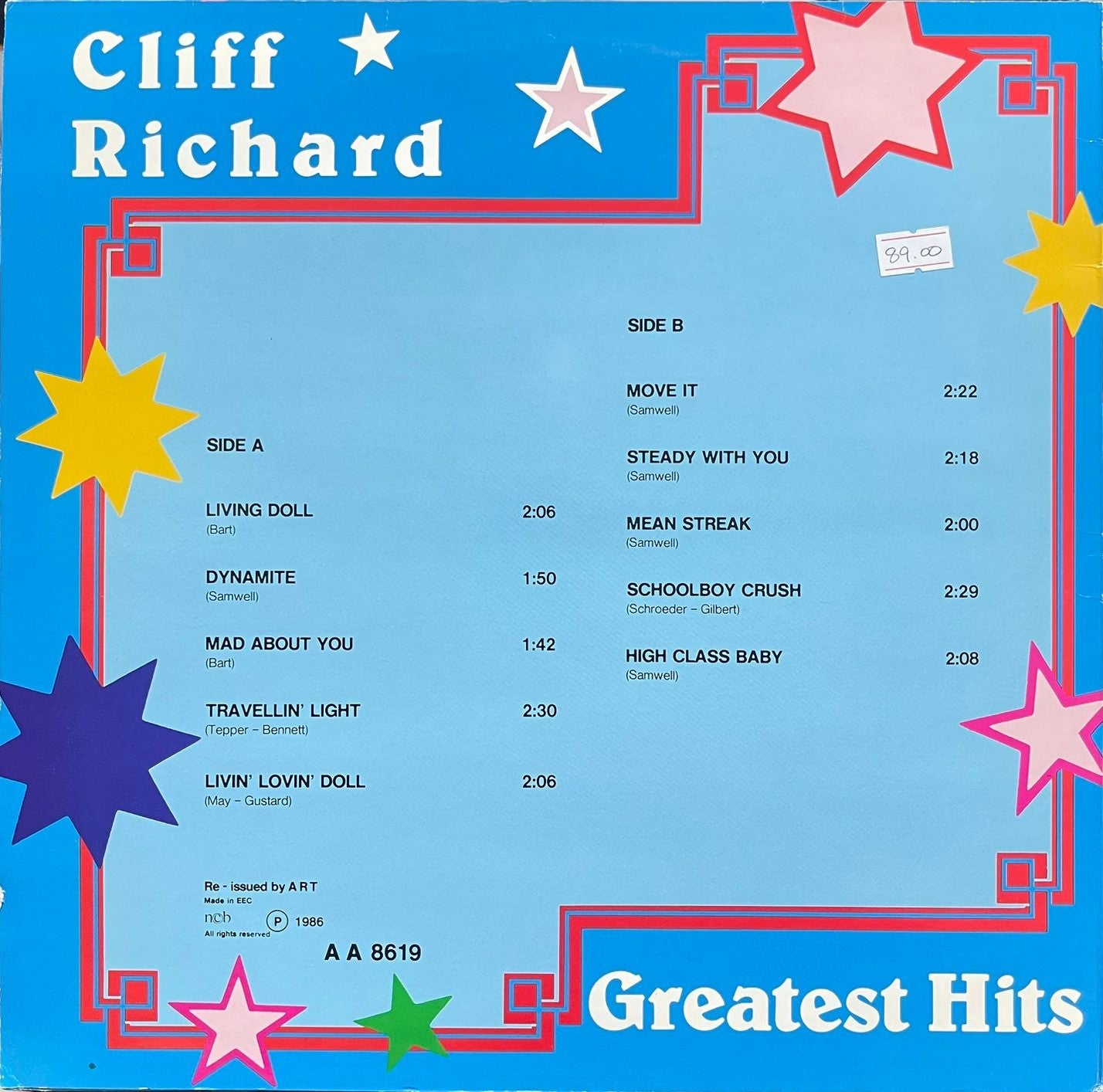 Cliff Richard – Greatest Hits - LP (Used Vinyl)
