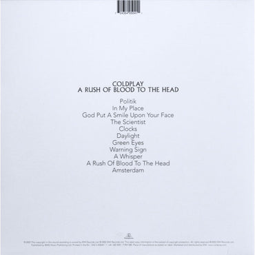 Coldplay  - A Rush Of Blood To The Head (Limited Edition Clear Vinyl) - LP