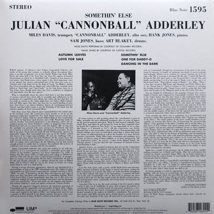 Cannonball Adderley - Somethin' Else (Blue Vinyl) - LP