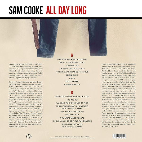 Sam Cooke - All Day Long (Limited Edition, Red Marbled Vinyl) - LP