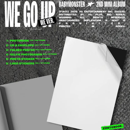 BABYMONSTER - 2nd MINI ALBUM [WE GO UP] (WE Ver.)
