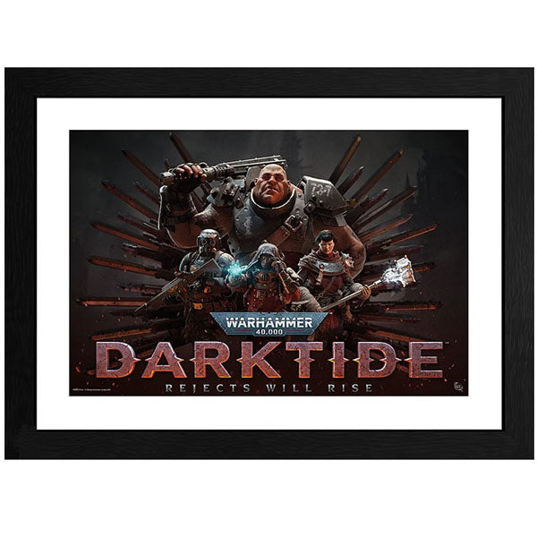 WARHAMMER 40.000 - Framed print "Darktide" (30x40)